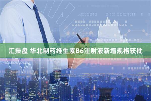 汇操盘 华北制药维生素B6注射液新增规格获批
